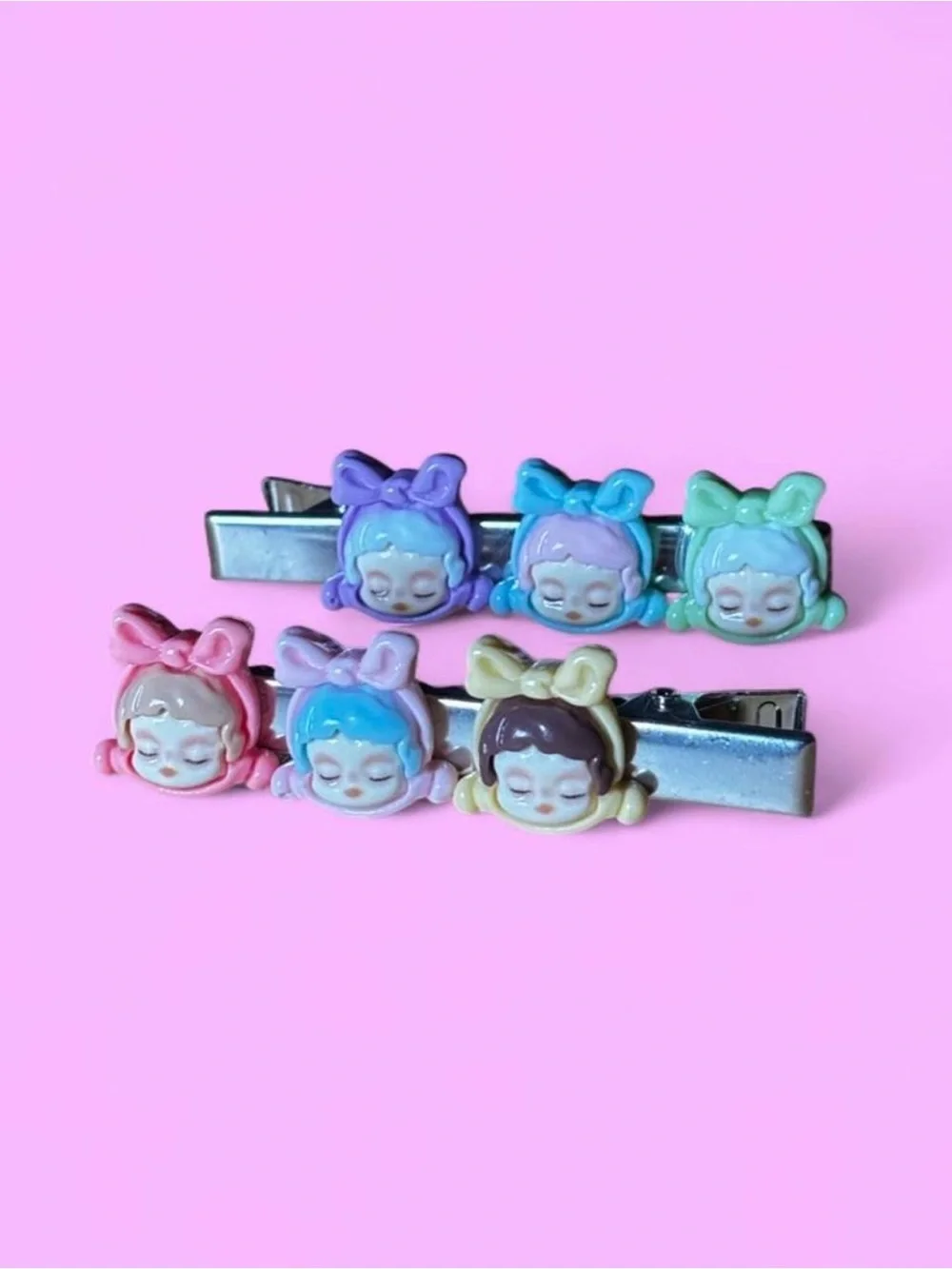 Cute Pastel Girl Hair Clips Set of 2